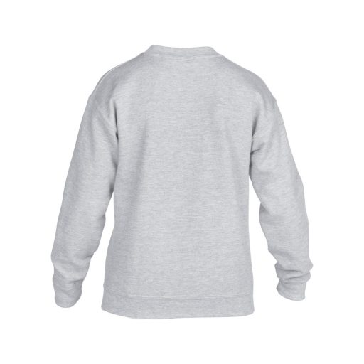 Gildan GIB18000 kevertszálú gyerek pulóver - sport grey szín