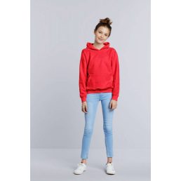 Gildan GIB18500 kevertszálú kapucnis gyerek pulóver