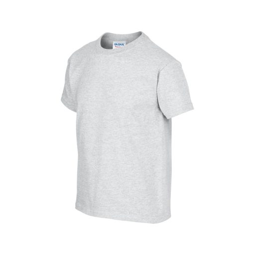 Gildan GIB5000 rövid ujjú pamut gyerek póló - ash grey szín