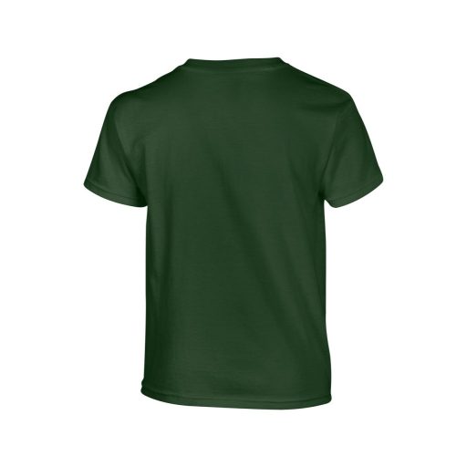 Gildan GIB5000 rövid ujjú pamut gyerek póló - forest green szín