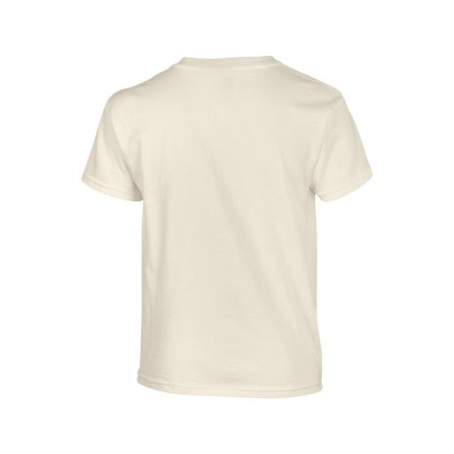 Gildan GIB5000 rövid ujjú pamut gyerek póló - natural szín