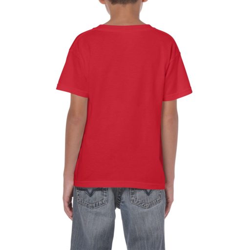 Gildan GIB5000 rövid ujjú pamut gyerek póló - red szín