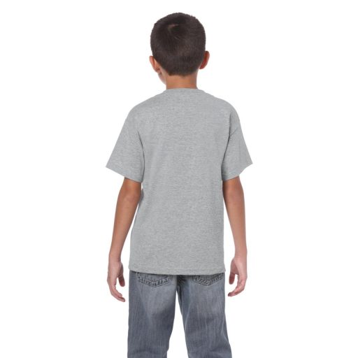 Gildan GIB5000 rövid ujjú pamut gyerek póló - sport grey szín