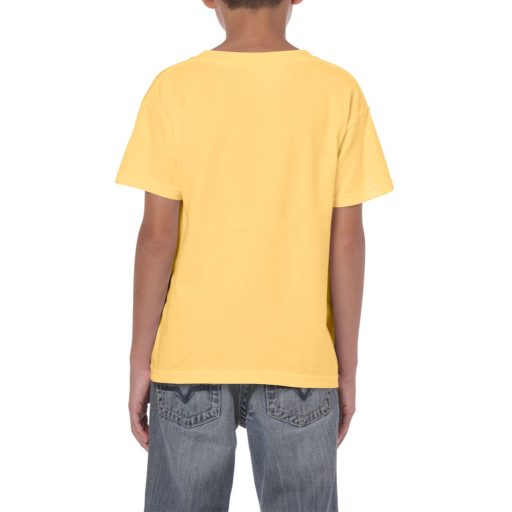 Gildan GIB5000 rövid ujjú pamut gyerek póló - yellow haze szín