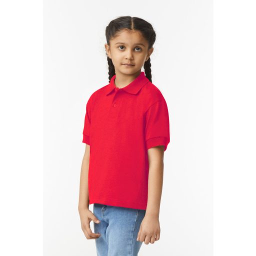 Gildan GIB8800 rövid ujjú galléros gyerek póló