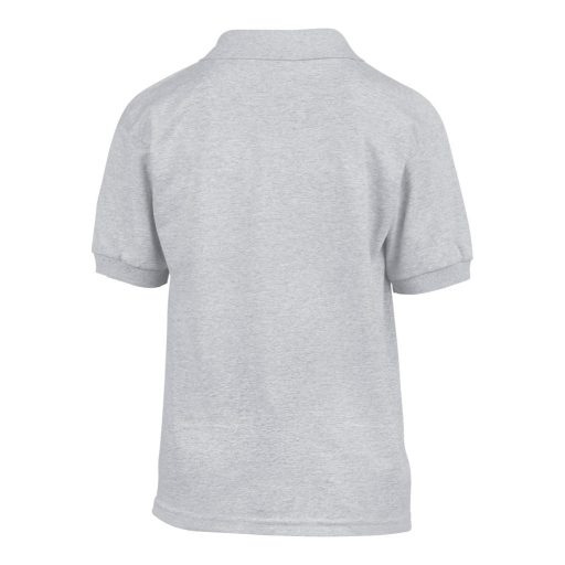 Gildan GIB8800 rövid ujjú galléros gyerek póló - sport grey szín