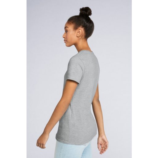 Gildan GIL4100 női rövid ujjú V-nyakú pamut póló