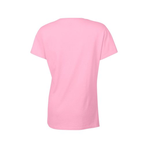 Gildan GIL5000 női rövid ujjú pamut póló - light pink szín