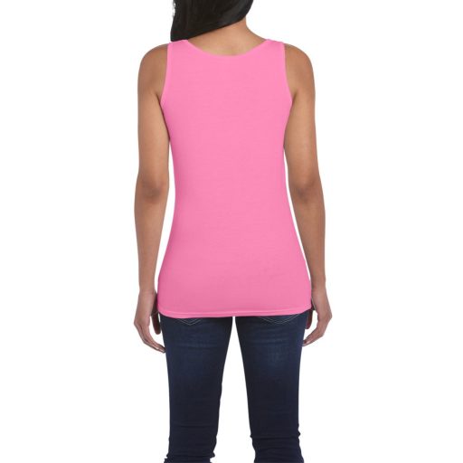 Gildan GIL64200 testhez álló női pamut trikó - azalea szín