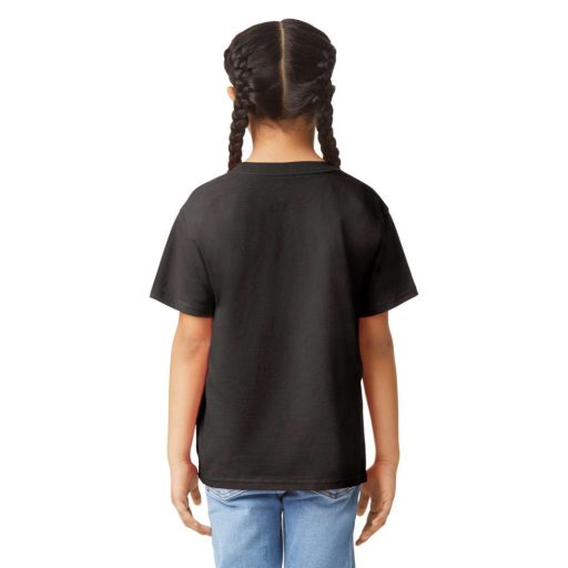 Gildan GIB3000 pamut gyerek póló - black szín