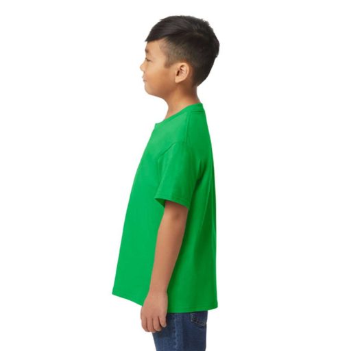 Gildan GIB65000 rövid ujjú pamut gyerek póló - irish green szín