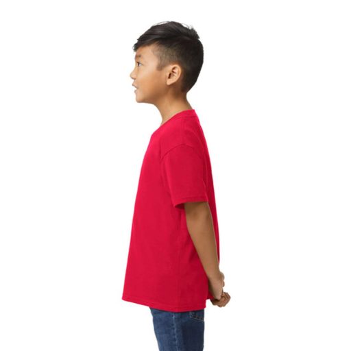 Gildan GIB65000 rövid ujjú pamut gyerek póló - red szín