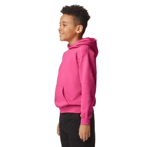 Gildan GIBSF500 kapucnis gyerek pulóver - pink lemonade szín