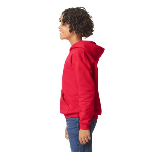 Gildan GIBSF500 kapucnis gyerek pulóver - red szín