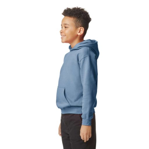 Gildan GIBSF500 kapucnis gyerek pulóver - stone blue szín