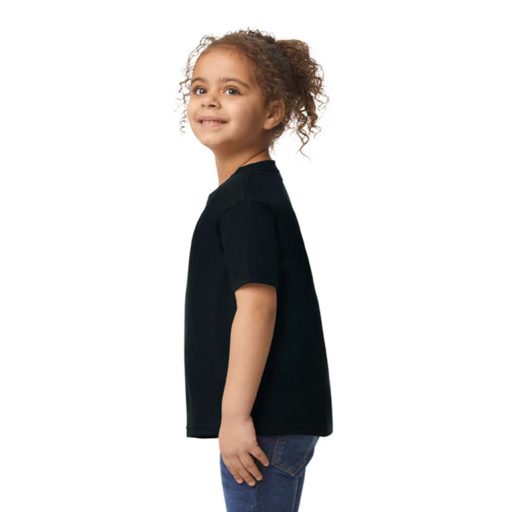 Gildan GIP5100 rövid ujjú pamut póló kisgyerekeknek - black szín