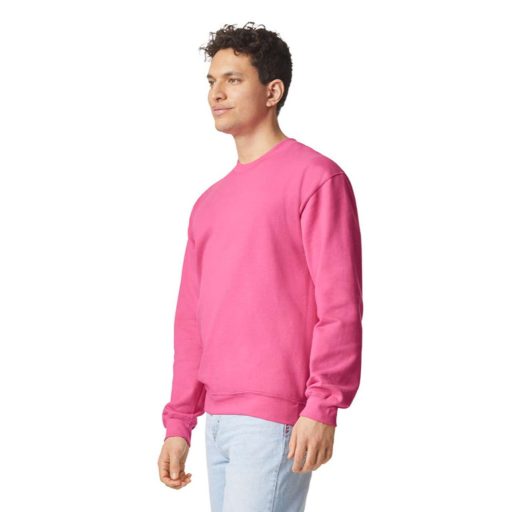 Gildan GISF000 kevertszálú unisex pulóver - pink lemonade szín