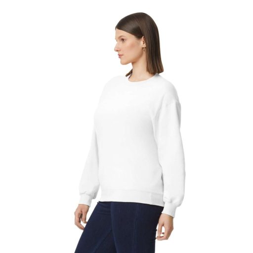 Gildan GISF000 kevertszálú unisex pulóver - white szín