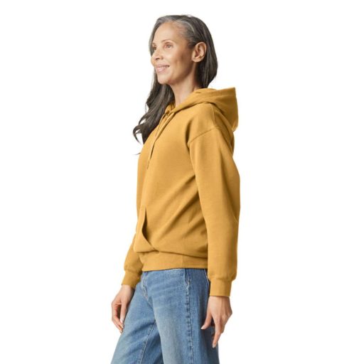 Gildan GISF500 kevertszálú unisex kapucnis pulóver - mustard szín