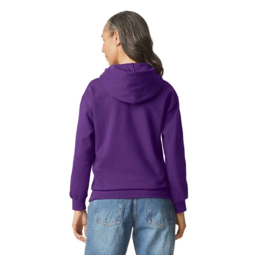 Gildan GISF500 kevertszálú unisex kapucnis pulóver - purple szín