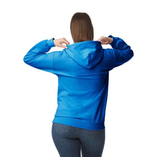 Gildan GISF500 kevertszálú unisex kapucnis pulóver - royal szín