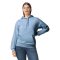 Gildan GISF500 kevertszálú unisex kapucnis pulóver - stone blue szín