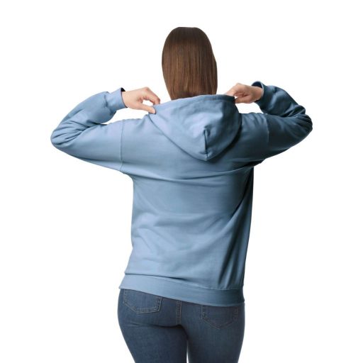 Gildan GISF500 kevertszálú unisex kapucnis pulóver - stone blue szín