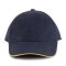 K-UP KP011 Orlando 6 paneles baseball sapka - navy/yellow színben