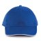 K-UP KP011 Orlando 6 paneles baseball sapka - royal blue/white színben