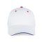 K-UP KP011 Orlando 6 paneles baseball sapka - white/royal blue/red színben