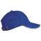 K-UP KP042 Orlando 6 paneles gyerek baseball sapka - royal blue/white színben