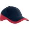 K-UP KP045 Racing kéttónusú 6 paneles baseball sapka - navy/red színben