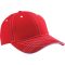 K-UP KP109 6 paneles baseball sapka - red/white színben