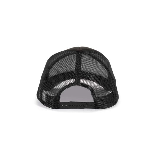 K-UP KP111 5 paneles kamionos mesh baseball sapka - black színben