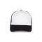 K-UP KP111 5 paneles kamionos mesh baseball sapka - white/black színben
