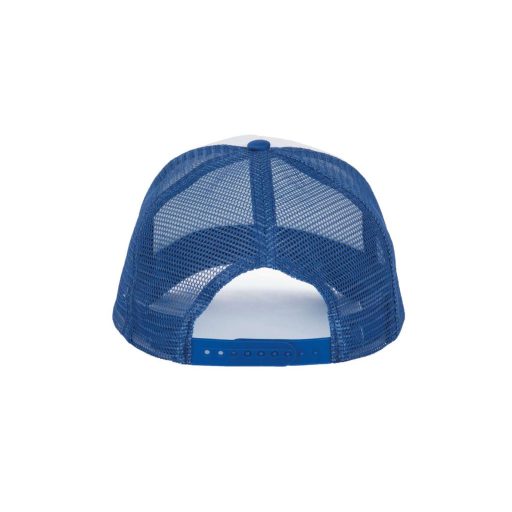 K-UP KP111 5 paneles kamionos mesh baseball sapka - white/royal blue színben