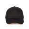 K-UP KP124 5 paneles kontrasztos baseball sapka - black/orange színben