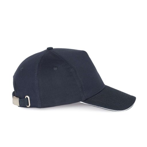 K-UP KP124 5 paneles kontrasztos baseball sapka - navy/white színben