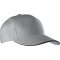 K-UP KP130 5 paneles kontrasztos baseball sapka - light grey/dark grey színben