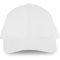 K-UP KP134 6 paneles organikus pamut baseball sapka - white színben