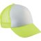 K-UP KP143 5 paneles gyerek kamionos baseball sapka - white/fluorescent yellow színben