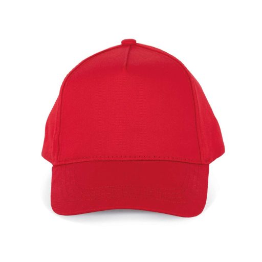 K-UP KP149 5 paneles gyerek baseball sapka pamutból - red színben
