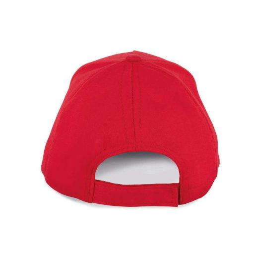 K-UP KP149 5 paneles gyerek baseball sapka pamutból - red színben
