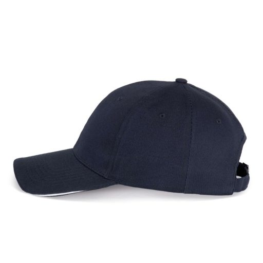 K-UP KP153 6 paneles kontrasztos baseball sapka - navy/white színben
