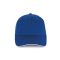 K-UP KP153 6 paneles kontrasztos baseball sapka - royal blue/white színben