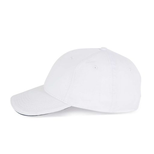 K-UP KP153 6 paneles kontrasztos baseball sapka - white/navy színben