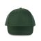 K-UP KP157 5 paneles poliészter baseball sapka - forest green színben