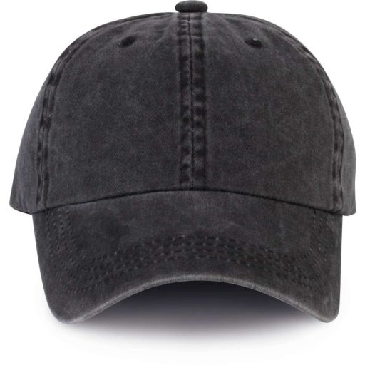 K-UP KP165 6 paneles vintage baseball sapka - black washed színben