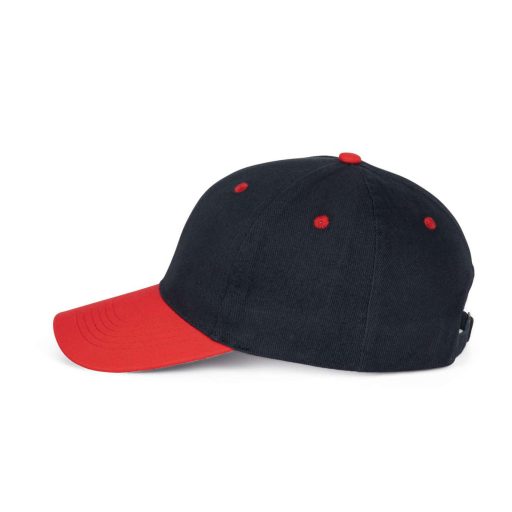 K-UP KP188 6 paneles pamut baseball sapka - navy/red színben