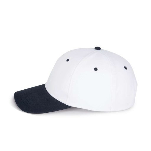 K-UP KP188 6 paneles pamut baseball sapka - white/navy színben